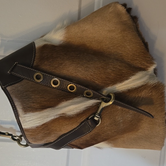 Diane Gail | Bags | Diane Gail Leather Trim 7s Style Springbok Fur ...